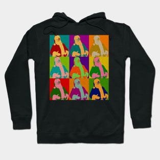 A very jolly Santa Claus Andy Warhol Style Hoodie